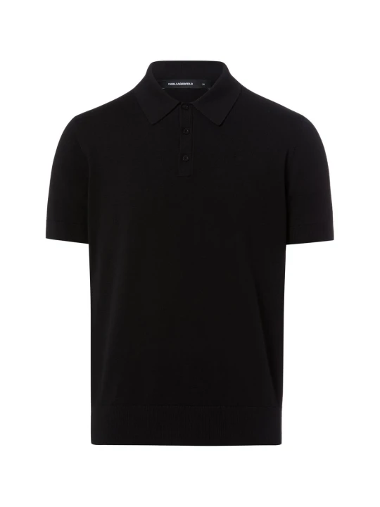 Zdjęcie produktu KARL LAGERFELD koszulka polo Mężczyźni Bawełna czarny