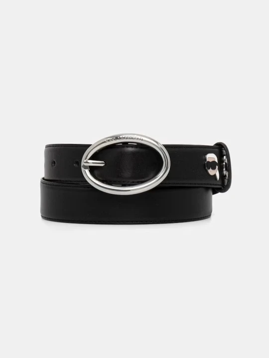 Zdjęcie produktu Karl Lagerfeld pasek damski skórzany IKON czarny