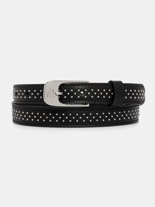 Zdjęcie produktu Karl Lagerfeld pasek damski skórzany K / AUTOGRAPH czarny