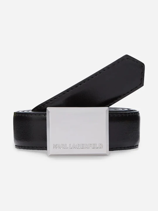 Zdjęcie produktu Karl Lagerfeld pasek skórzany czarny