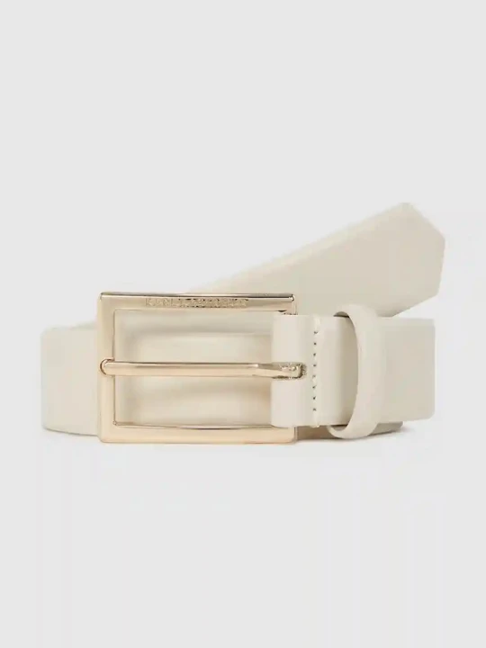 Zdjęcie produktu Karl Lagerfeld pasek skórzany beżowy