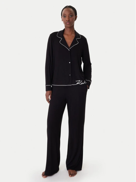 Zdjęcie produktu KARL LAGERFELD Piżama B1W45010 Czarny Relaxed Fit