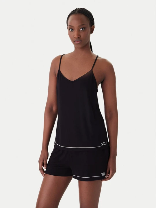 Zdjęcie produktu KARL LAGERFELD Piżama B1W45011 Czarny Regular Fit