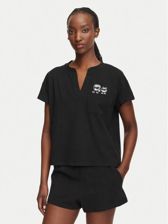 Zdjęcie produktu KARL LAGERFELD Piżama B2W45005 Czarny Regular Fit