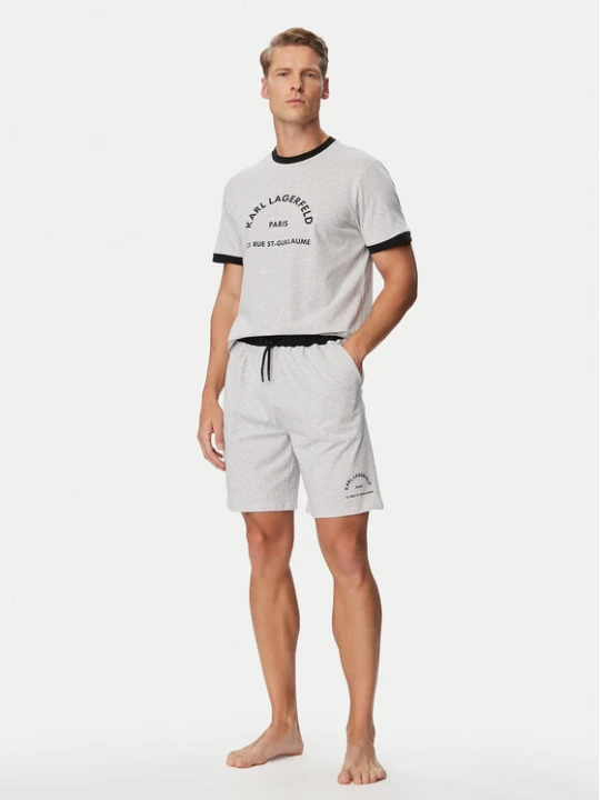 Zdjęcie produktu KARL LAGERFELD Piżama B4M45003 Szary Relaxed Fit