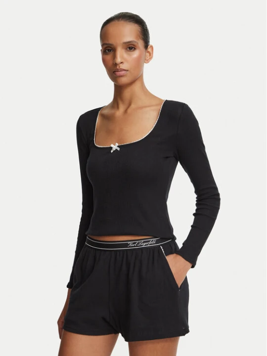 Zdjęcie produktu KARL LAGERFELD Piżama B4W45017 Czarny Regular Fit