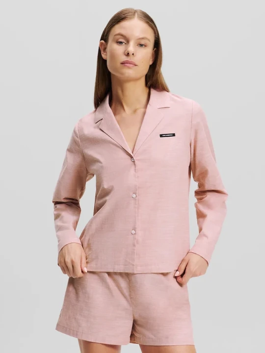 Zdjęcie produktu Karl Lagerfeld piżama bawełniana różowy