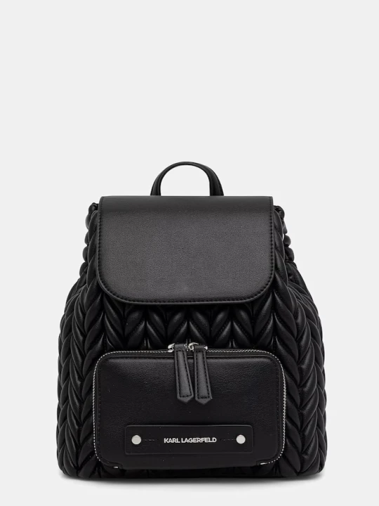 Zdjęcie produktu Karl Lagerfeld plecak damski z imitacji skóry K / WEAVE czarny