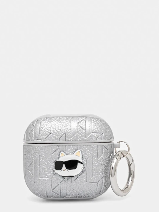 Zdjęcie produktu Karl Lagerfeld pokrowiec na airpods AirPods 4 srebrny