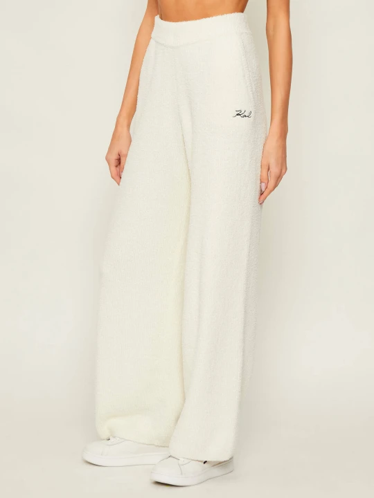 Zdjęcie produktu Karl Lagerfeld Polarowe spodnie | Relaxed fit ecru