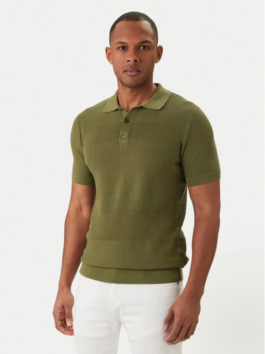 Zdjęcie produktu KARL LAGERFELD Polo 655009 562301 Zielony Regular Fit