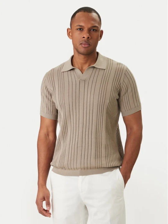 Zdjęcie produktu KARL LAGERFELD Polo 655016 562304 Khaki Regular Fit