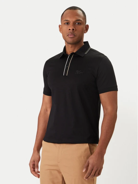 Zdjęcie produktu KARL LAGERFELD Polo 745002 562200 Czarny Regular Fit