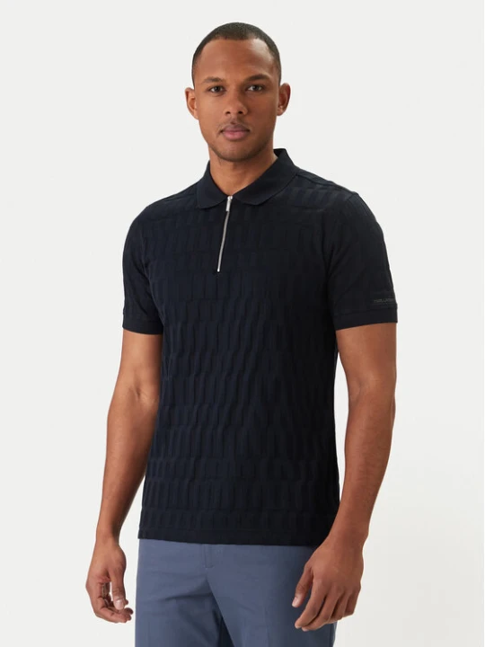Zdjęcie produktu KARL LAGERFELD Polo 745008 562203 Granatowy Regular Fit