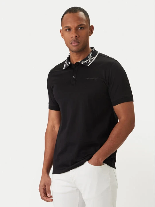 Zdjęcie produktu KARL LAGERFELD Polo 745010 562200 Czarny Regular Fit