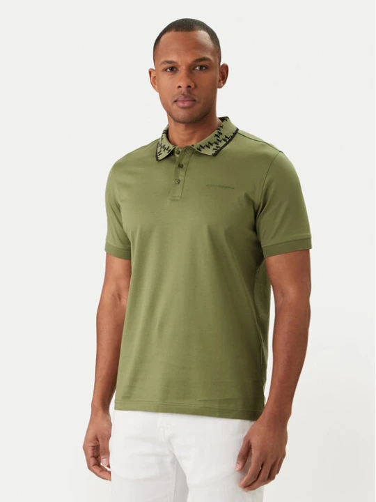 Zdjęcie produktu KARL LAGERFELD Polo 745010 562200 Zielony Regular Fit