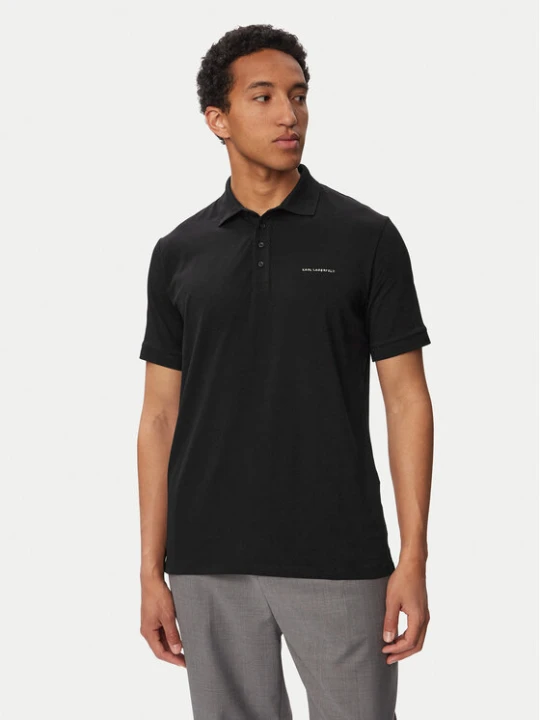 Zdjęcie produktu KARL LAGERFELD Polo 745015 563235 Czarny Regular Fit