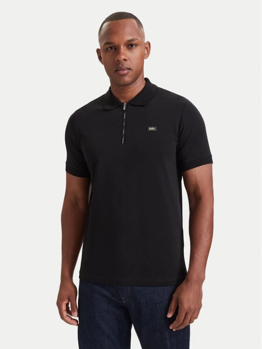 Zdjęcie produktu KARL LAGERFELD Polo 745015 564235 Czarny Regular Fit
