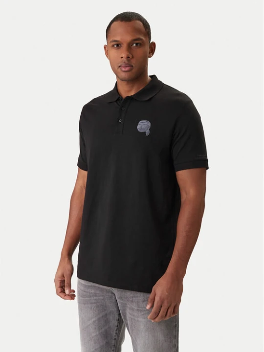 Zdjęcie produktu KARL LAGERFELD Polo 745022 561235 Czarny Regular Fit