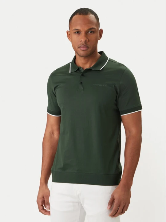 Zdjęcie produktu KARL LAGERFELD Polo 745080 562200 Zielony Regular Fit