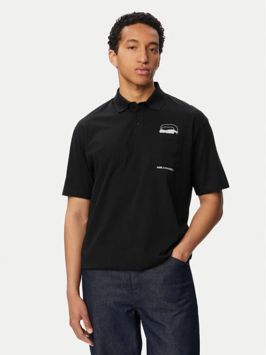 Zdjęcie produktu KARL LAGERFELD Polo 745127 561225 Czarny Regular Fit