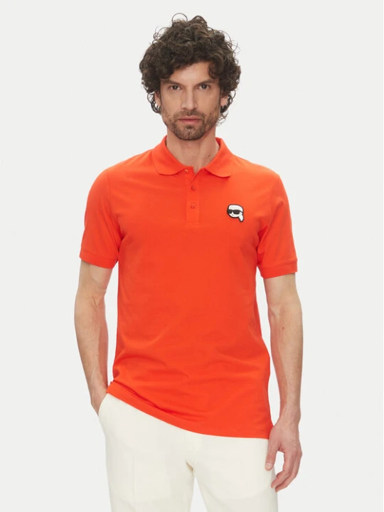 Zdjęcie produktu KARL LAGERFELD Polo 745710 552224 Czerwony Regular Fit