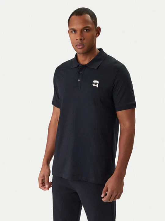 Zdjęcie produktu KARL LAGERFELD Polo 745710 561224 Granatowy Regular Fit