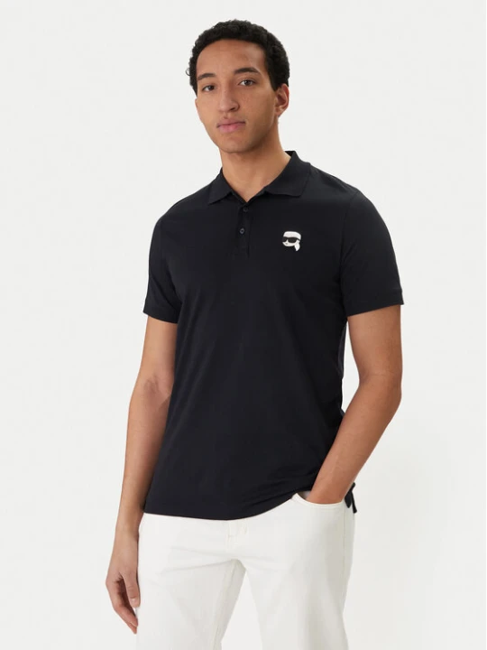 Zdjęcie produktu KARL LAGERFELD Polo 745710 562224 Granatowy Regular Fit