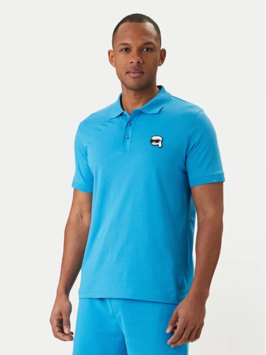 Zdjęcie produktu KARL LAGERFELD Polo 745710 562224 Niebieski Regular Fit