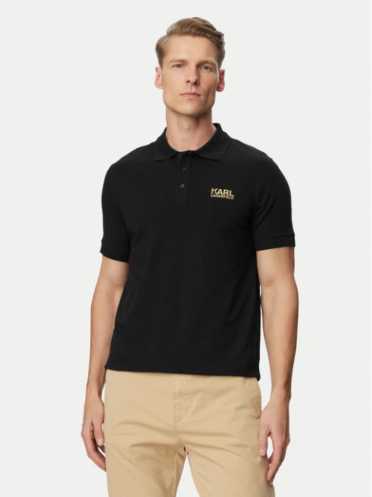 Zdjęcie produktu KARL LAGERFELD Polo 745780 500235 Czarny Regular Fit