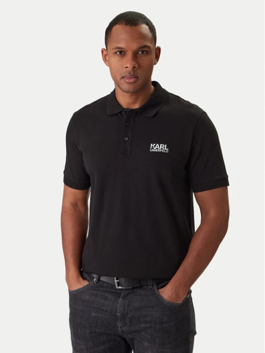 Zdjęcie produktu KARL LAGERFELD Polo 745780 561235 Czarny Regular Fit