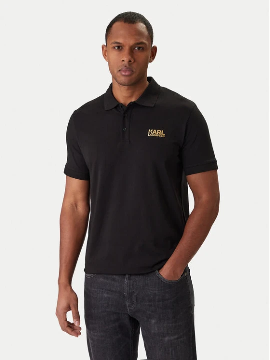Zdjęcie produktu KARL LAGERFELD Polo 745780 561235 Czarny Regular Fit