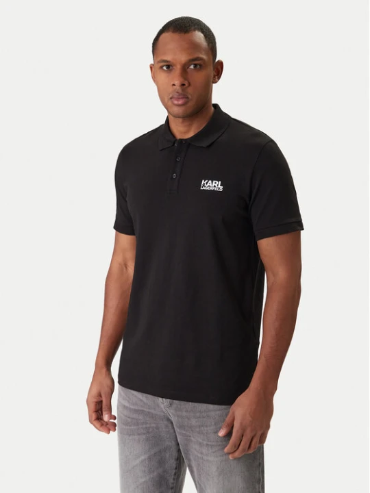 Zdjęcie produktu KARL LAGERFELD Polo 745780 561235 Czarny Regular Fit