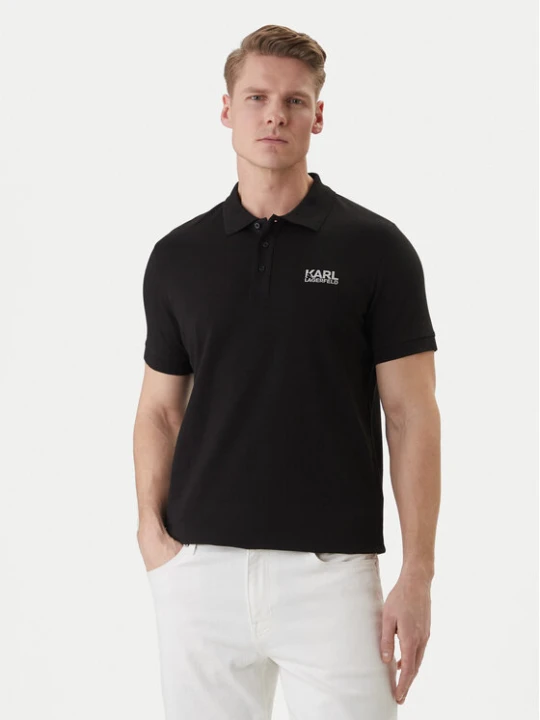 Zdjęcie produktu KARL LAGERFELD Polo 745780 562235 Czarny Regular Fit