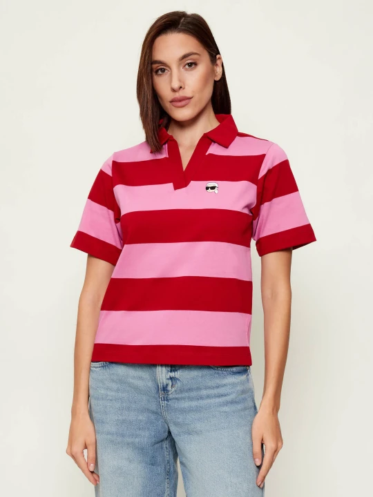 Zdjęcie produktu Karl Lagerfeld Polo ikon patch | Regular Fit czerwony