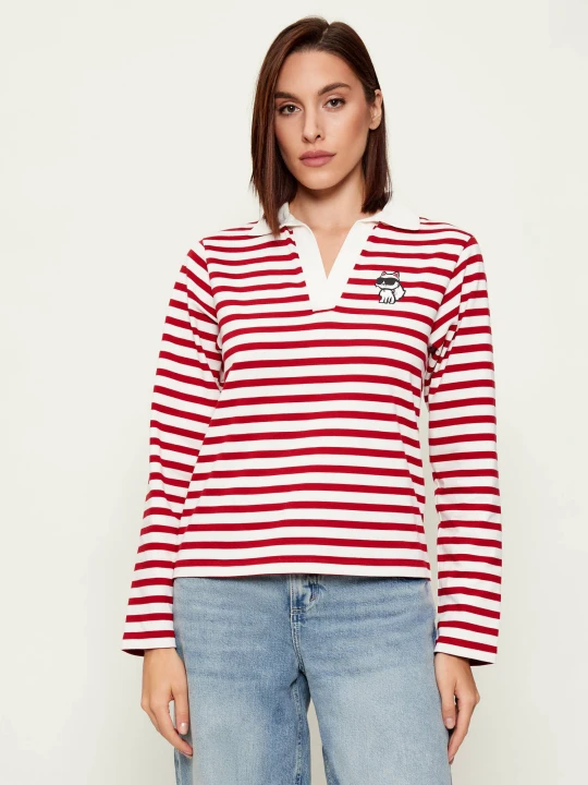 Zdjęcie produktu Karl Lagerfeld Polo ikon | Regular Fit czerwony