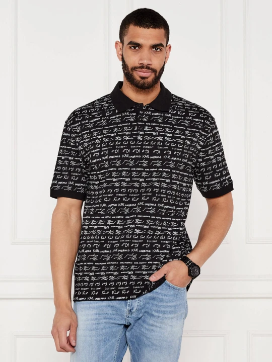 Zdjęcie produktu Karl Lagerfeld Polo | Loose fit czarny