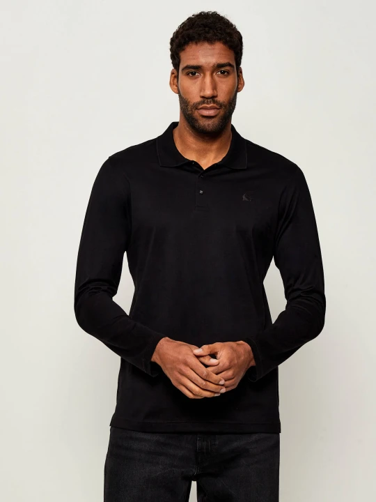 Zdjęcie produktu Karl Lagerfeld Polo PRESS BUTTON | Regular Fit czarny