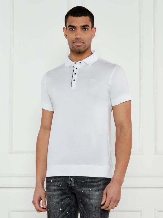 Zdjęcie produktu Karl Lagerfeld Polo PRESS BUTTON | Regular Fit biały