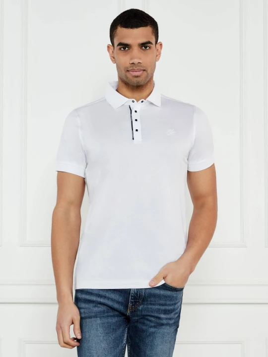 Zdjęcie produktu Karl Lagerfeld Polo PRESS BUTTON | Regular Fit biały