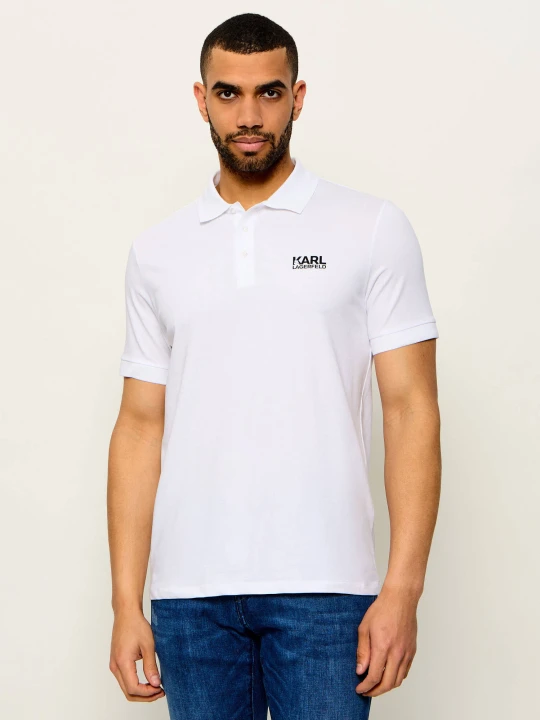 Zdjęcie produktu Karl Lagerfeld Polo | Regular Fit biały