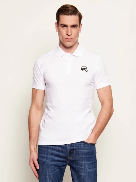 Zdjęcie produktu Karl Lagerfeld Polo | Regular Fit biały