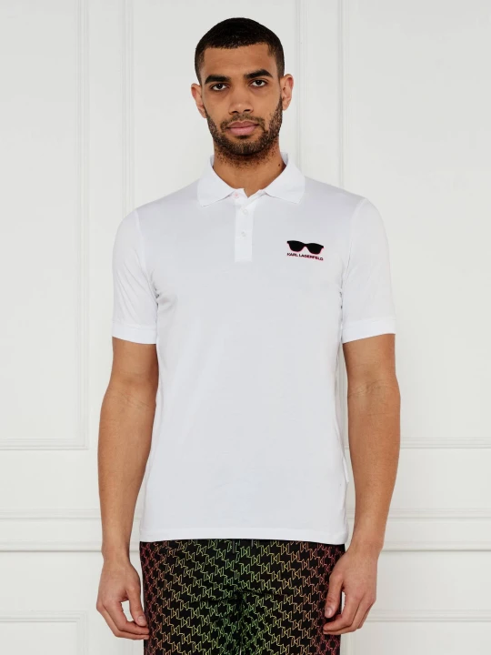 Zdjęcie produktu Karl Lagerfeld Polo | Regular Fit biały