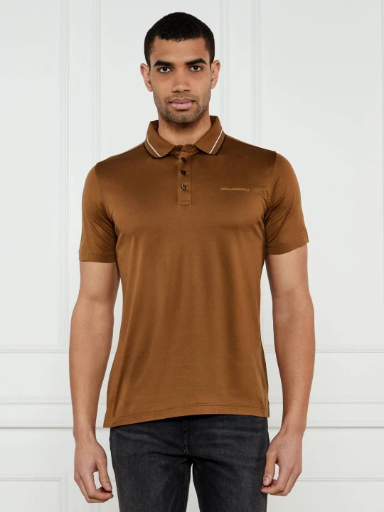 Zdjęcie produktu Karl Lagerfeld Polo | Regular Fit brązowy