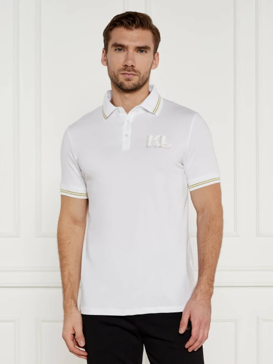 Zdjęcie produktu Karl Lagerfeld Polo | Regular Fit biały