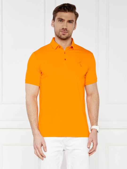 Zdjęcie produktu Karl Lagerfeld Polo | Regular Fit pomarańczowy
