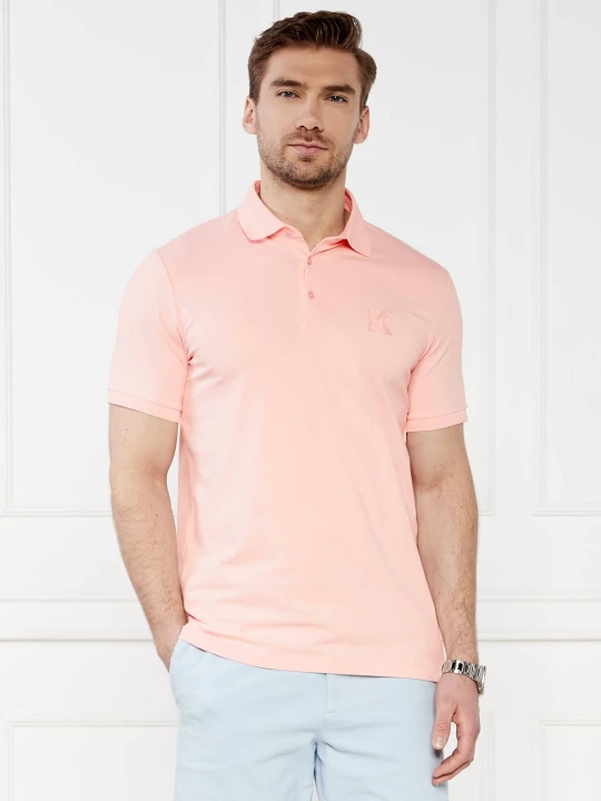 Zdjęcie produktu Karl Lagerfeld Polo | Regular Fit pudrowy róż