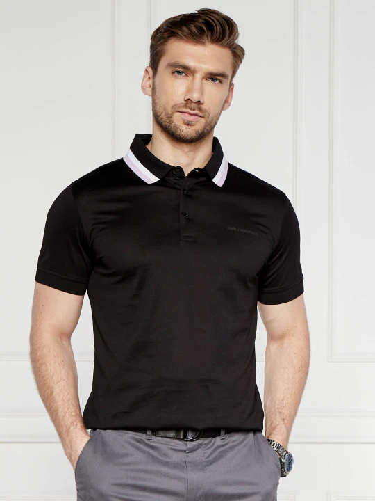 Zdjęcie produktu Karl Lagerfeld Polo | Regular Fit czarny