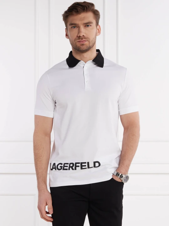 Zdjęcie produktu Karl Lagerfeld Polo | Regular Fit biały