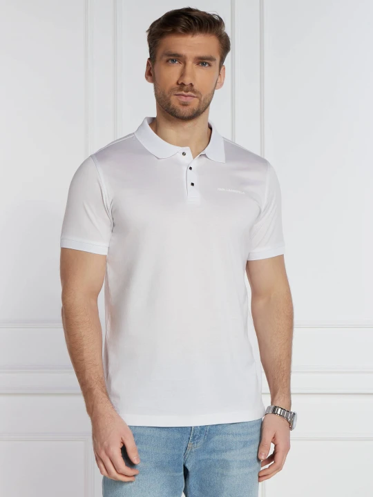 Zdjęcie produktu Karl Lagerfeld Polo | Regular Fit biały